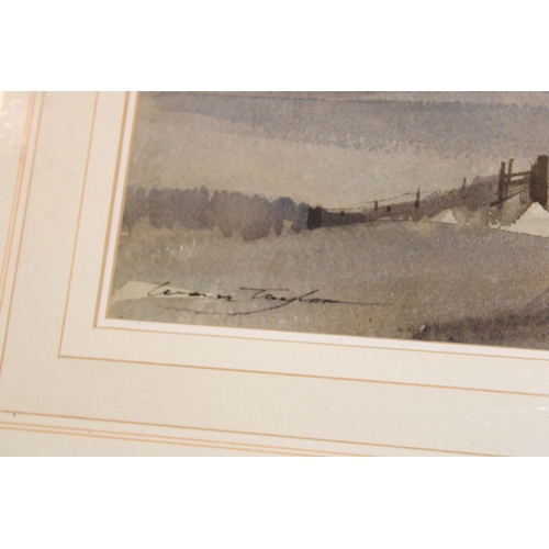 56 - Ivan Taylor (1946 -) 'The Moorland Farm' Watercolour, signed lower right, framed and glazed, 53cm x ... 