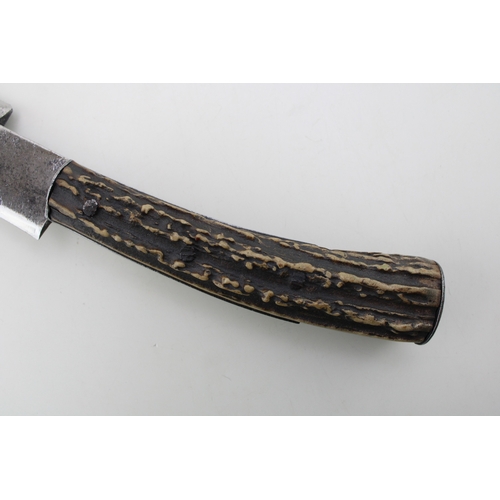 6 - A Rare & Exceptional Quality 19th Century Victorian Gentleman' Flat Cap Gentleman's Billhook Knife w... 