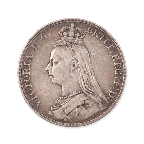 54 - Queen Victoria I silver crown, 1892.