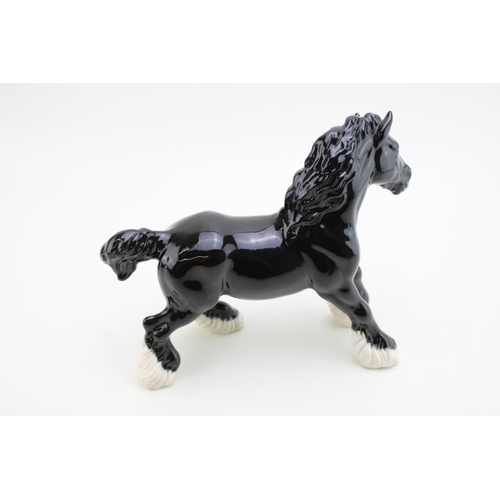 308 - Beswick Cantering Shire, black, 975, gloss (BCC 1996).