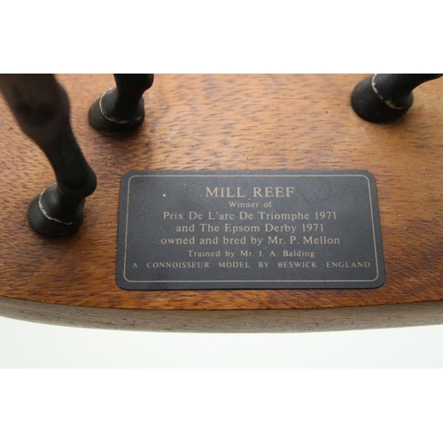 313 - Beswick Mill Reef, mounted on wooden base.