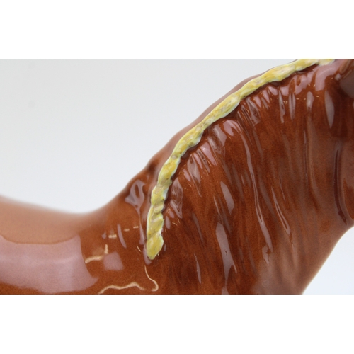 320 - A Chestnut shire horse, a custom Beswick 818 shire, in quality overpainted chestnut colourway.