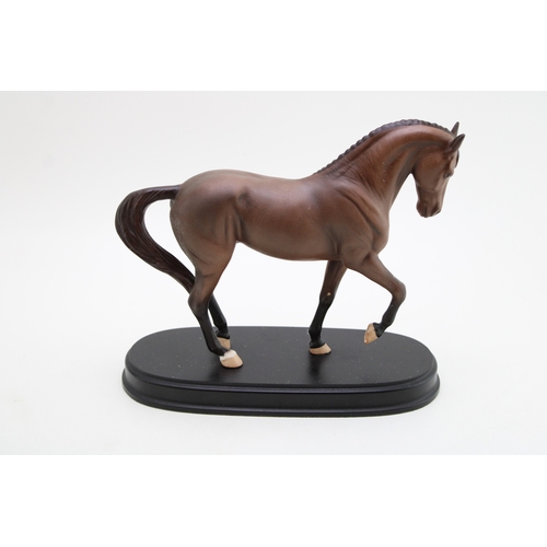 325 - Beswick Dressage Stallion on wooden base.