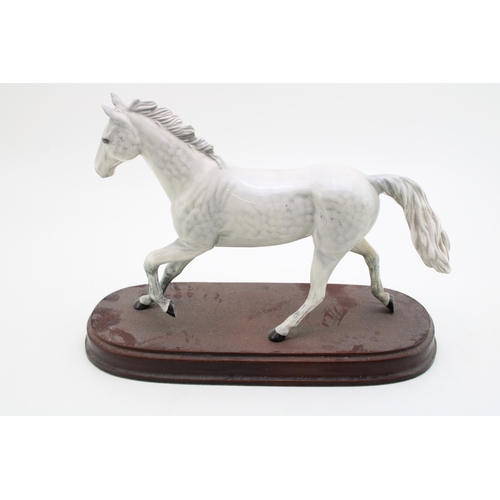 338 - Royal Doulton pottery horse 'One Man' on base.