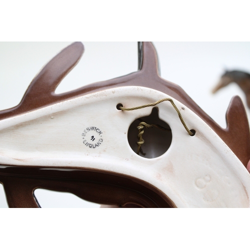 341 - Beswick horse's head wall plaque with a brown horse (2).