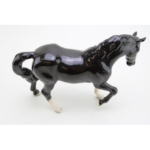 348 - Beswick black stocky jogging mare, 2005, BCC.