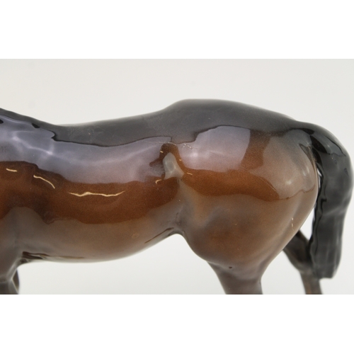 350 - Beswick large brown hunter horse (af), collection only.