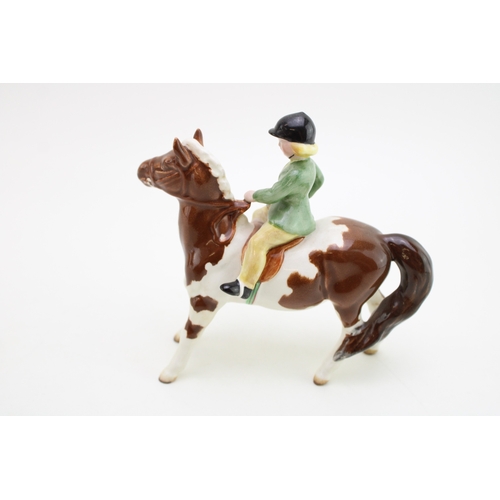 351 - Beswick Girl on Skewbald Pony.