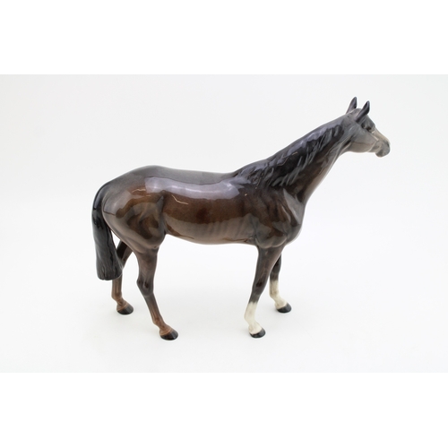 353 - Beswick large racehorse in brown 1564 (minor graze to ear).