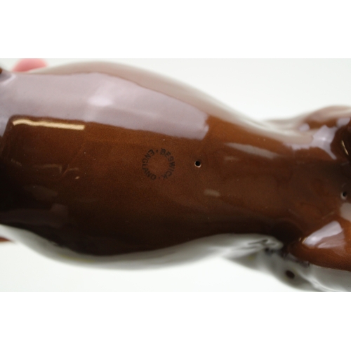 355 - Beswick large brown hunter.