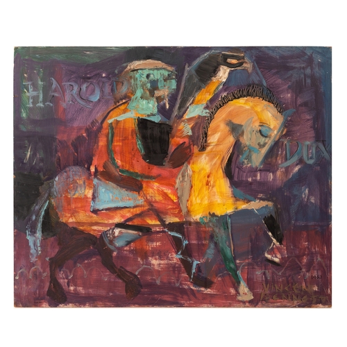 35 - Vincent Bennett (1910 - 1993) oil on board 'Harold', signed lower right, 1962, 55.5cm x 45.5cm, ARR ... 