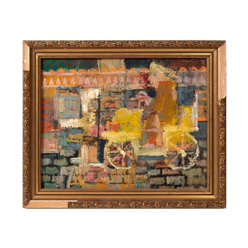 41 - Vincent Bennett (1910 - 1993) acrylic on canvas panel, 'Motorist', signed verso, 24cm x 16.5cm, ARR ... 