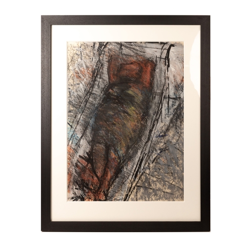 46 - † Arthur Berry (1925-1994); mixed media, a reclining figure on chaise longue, signed bottom right, 7... 