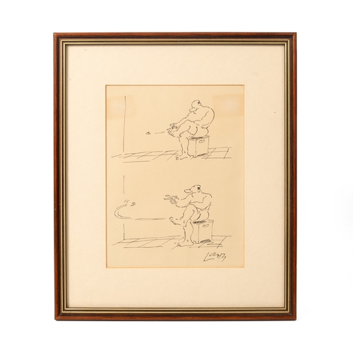 60 - Terence Parkes (1927 - 2003), 'Larry' cartoon, an original ink drawing for the Private Eye magazine,... 