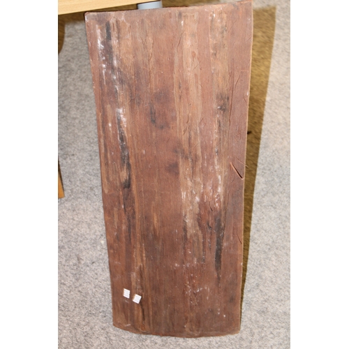 31 - An original Australian Aboriginal Painting with natural ochres on eucalyptus bark possibly Arnhem La... 