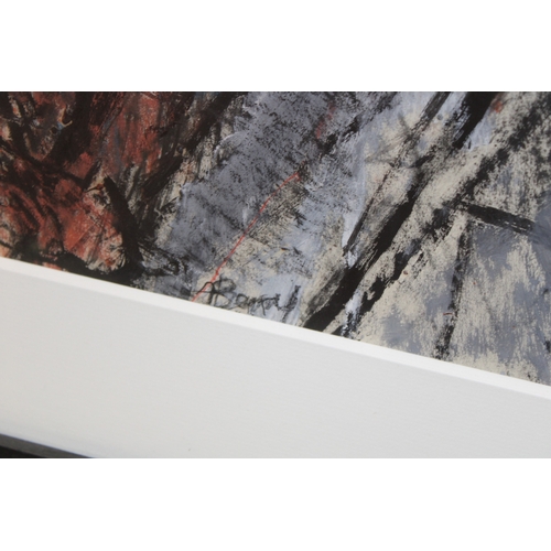 46 - † Arthur Berry (1925-1994); mixed media, a reclining figure on chaise longue, signed bottom right, 7... 