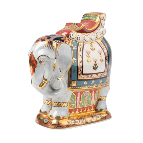 10 - Boxed Royal Crown Derby paperweight, The Mulberry Hall Indian Elephant, 418/500, first quality with ... 