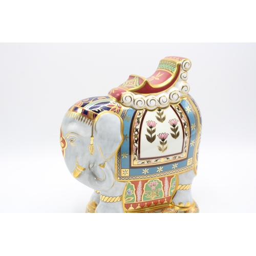 10 - Boxed Royal Crown Derby paperweight, The Mulberry Hall Indian Elephant, 418/500, first quality with ... 