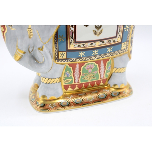 10 - Boxed Royal Crown Derby paperweight, The Mulberry Hall Indian Elephant, 418/500, first quality with ... 