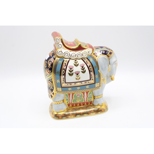 10 - Boxed Royal Crown Derby paperweight, The Mulberry Hall Indian Elephant, 418/500, first quality with ... 