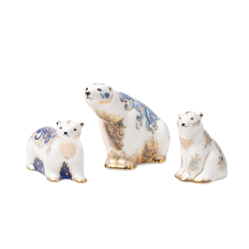 13 - A Royal Crown Derby paperweight, Aurora Polar Bear, this is number 106 of an exclusive signature edi... 