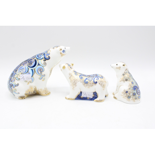 13 - A Royal Crown Derby paperweight, Aurora Polar Bear, this is number 106 of an exclusive signature edi... 