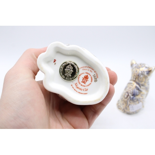 28 - A Royal Crown Derby paperweight, Majestic Cat, this is number 1,658 of a limited edition of 3,500, g... 