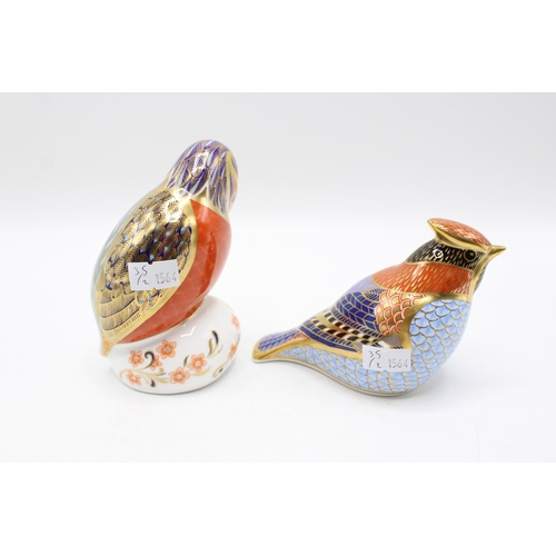 35 - A Royal Crown Derby paperweight, Waxwing, date mark for 1994 (LVII) modelled by Robert Jefferson dec... 