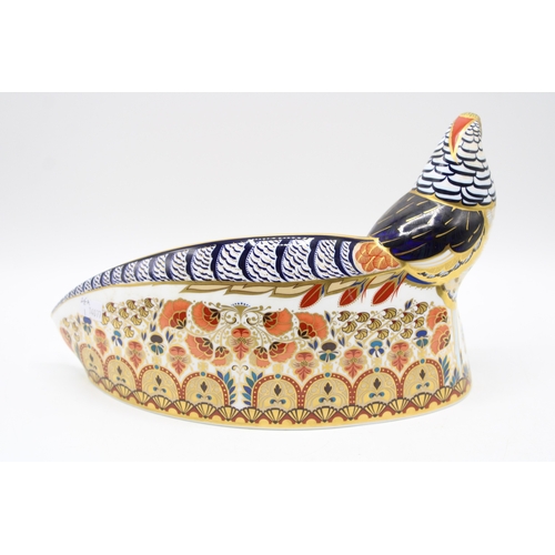 4 - Boxed Royal Crown Derby paperweight 'The Lady Amherst Pheasant' limited edition of 250, first qualit... 