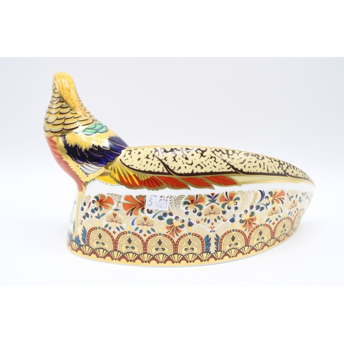 6 - Boxed Royal Crown Derby paperweight 'Harrods Pheasant' limited edition of 300, this being No.73, fir... 