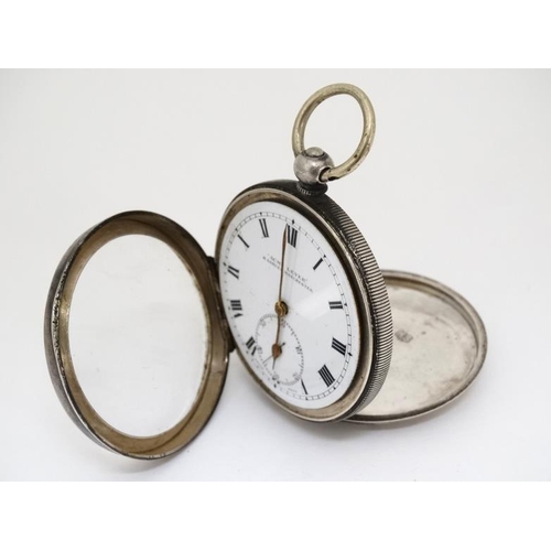 1146 - Pocketwatch : a silver cased Key Wind open faced Pocket Watch , the dial signed ' Acme Lever H Samue... 