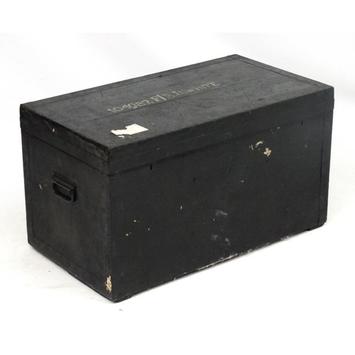 1176 - Militaria : 104982F/ H D White ( unknown regiment ) : A large kit trunk by Army & Navy Stores C S L ... 