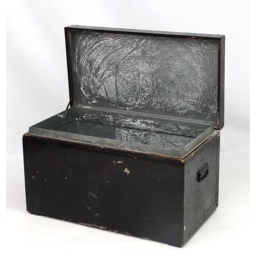 1176 - Militaria : 104982F/ H D White ( unknown regiment ) : A large kit trunk by Army & Navy Stores C S L ... 