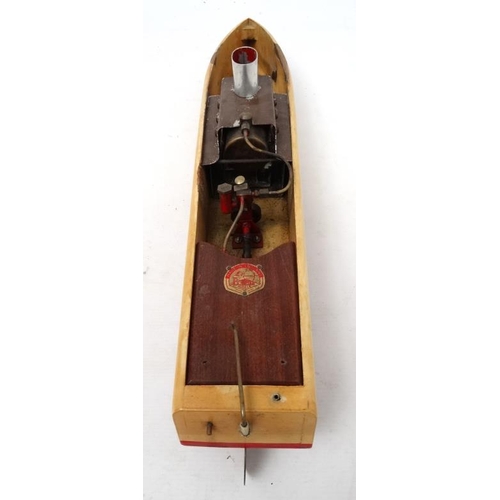 1182 - A 1970s Bowman models ltd , New Bowman '' Snipe '' Steam Driven Speed Cruiser in original box, havin... 