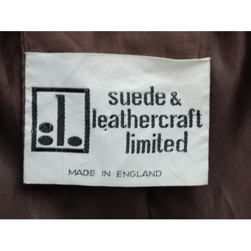 131A - Vintage Retro : A 1960s/70s ladies leather trench coat , by Suede & Leathercraft limited, Made in En... 