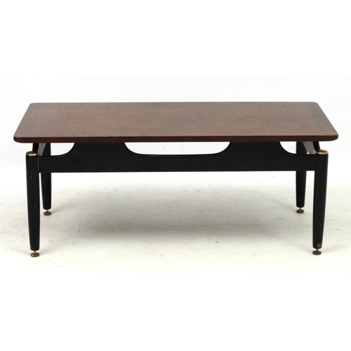 166A - Vintage Retro :     A British G-Plan occasional / coffee table no 883 , 19'' deep x 39'' wide x 15 1... 