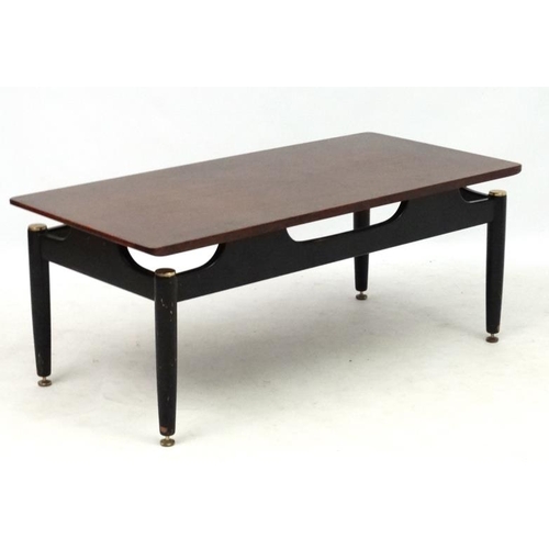 166A - Vintage Retro :     A British G-Plan occasional / coffee table no 883 , 19'' deep x 39'' wide x 15 1... 