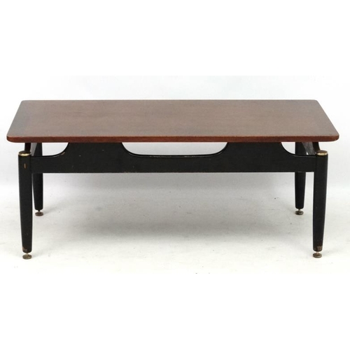 166A - Vintage Retro :     A British G-Plan occasional / coffee table no 883 , 19'' deep x 39'' wide x 15 1... 