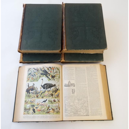 334 - Books: A matched set of 9 volumes of  '' Nouveau Larousse Illustre '' to include volumes  1 A-Bello,... 