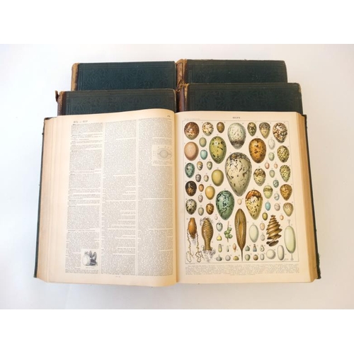 334 - Books: A matched set of 9 volumes of  '' Nouveau Larousse Illustre '' to include volumes  1 A-Bello,... 