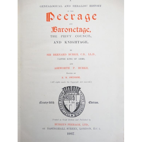 343 - Book : '' A Genealogical and Heraldic History of the Peerage and Baronetage, The Privy Council, and ... 