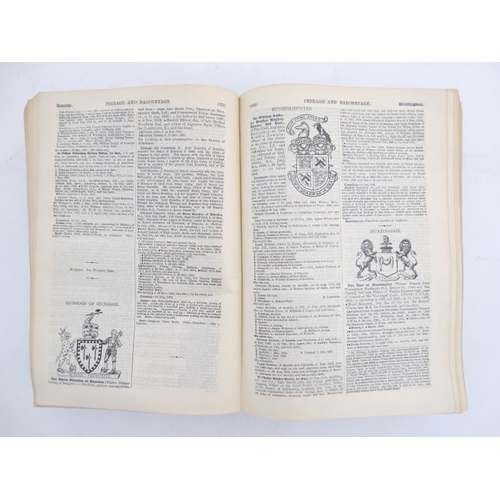 343 - Book : '' A Genealogical and Heraldic History of the Peerage and Baronetage, The Privy Council, and ... 