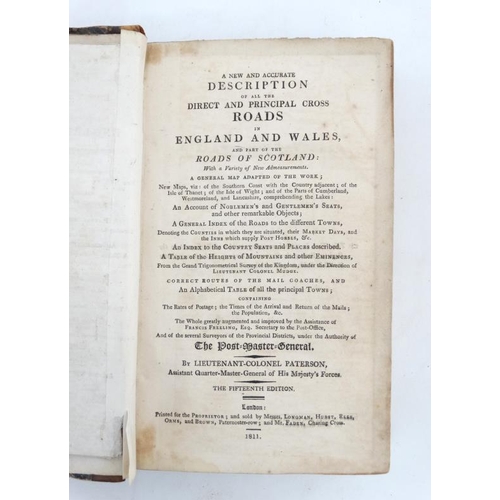 346 - Book: '' A new and accurate Description of all the direct and principal cross roads in England and W... 