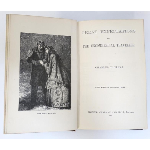 351 - A collection of 18 late 19thC books published by Chapman and Hall, London , to include many  by Char... 