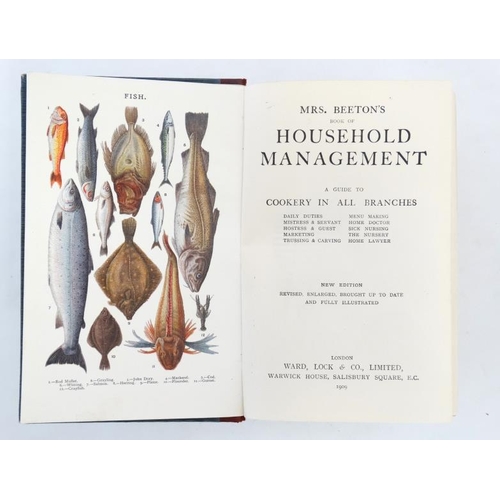 355 - Book: '' Mrs Beeton's Book of Household Management. A guide to cookery in all branches. '' New Editi... 