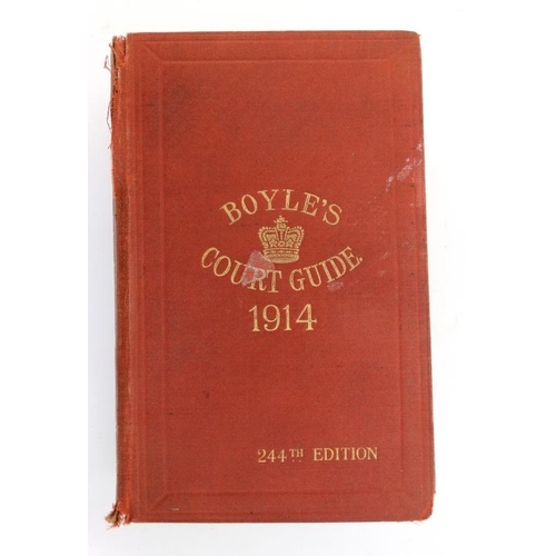 363 - Book: '' Boyle's Fashionable Court & Country Guide and Town Visiting Directory, corrected for May 19... 