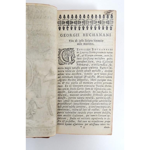 370 - Book: '' Georgii Buchanani Scoti Poemata Quae Extant '' printed by Henricum Weststenum, Amsteladami,... 