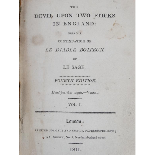 373 - Books: '' The Devil upon two sticks in England : Being a continuation of Le Diable Boiteux of Le Sag... 