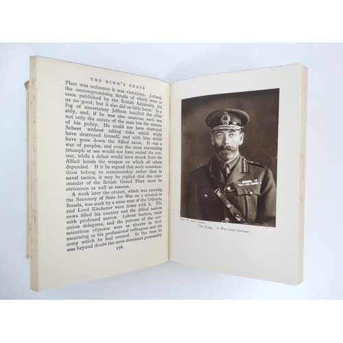 376 - Book: A signed copy of the '' The King's Grace 1910-1935 ''  by John Buchan, published by Hodder and... 