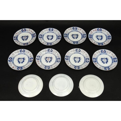 514 - A collection of 11 late 19thC / early 20thC Minton plates in two sizes, in pattern numbers 8667, eac... 